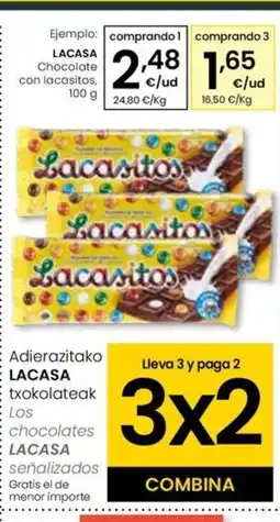 Eroski LACASA Chocolate con lacasitos oferta