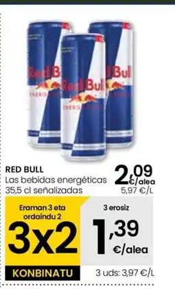 Eroski RED BULL Las bebidas energéticas oferta