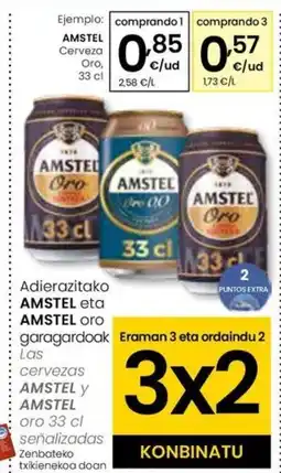 Eroski AMSTEL Cerveza Oro oferta