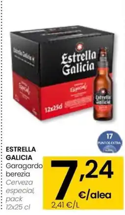 Eroski ESTRELLA GALICIA Garagardo berezia oferta