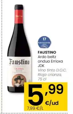 Eroski FAUSTINO Ardo beltz ondua Errioxa JDK oferta