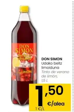 Eroski DON SIMON Udako beltz limoiduna oferta