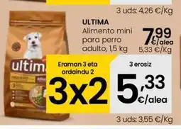 Eroski ULTIMA Alimento mini para perro adulto oferta