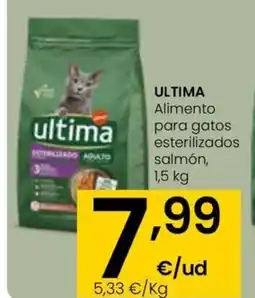 Eroski ULTIMA Alimento para gatos esterilizados salmón oferta