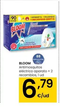 Eroski BLOOM Antimosquitos eléctrico aparato +2 recambios oferta