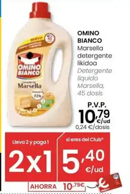 Eroski OMINO BIANCO Marsella detergente likidoa oferta