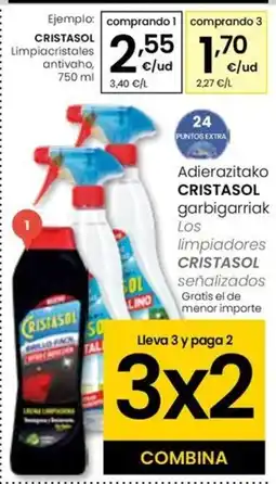 Eroski CRISTASOL Limpiacristales antivaho oferta