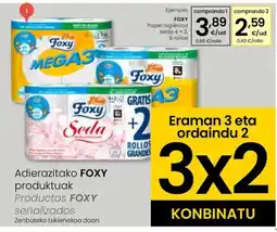 Eroski FOXY Papel higiénico seda oferta
