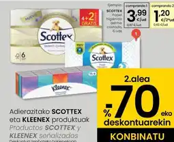 Eroski SCOTTEX Papel higiénico dermo cuidado oferta