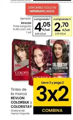 Eroski REVLON Tinte borgoña N.48 color silk oferta