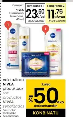 Eroski NIVEA Crema dia Luminous oferta