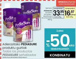 Eroski PEDIASURE Alimento completo- equilibrado de chocolate oferta