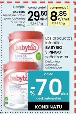 Eroski BABYBIO Leche de cabra para lactantes oferta