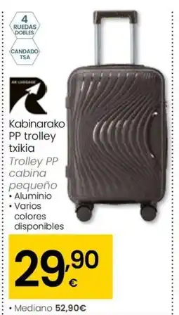 Eroski Kabinarako PP trolley txikia oferta