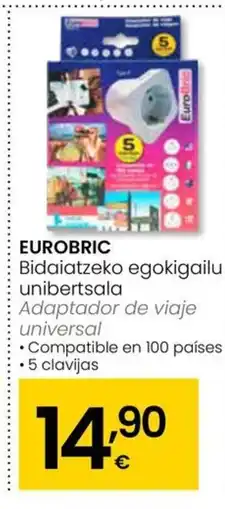 Eroski EUROBRIC Bidaiatzeko egokigailu unibertsala oferta