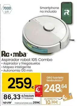 Eroski Aspirador robot 105 Combo oferta