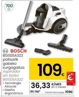 Eroski BOSCH BGS05A322 poltsarik gabeko oferta