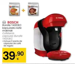 Eroski BOSCH Bundle TAS113EC kapsulazko kafe makinak oferta
