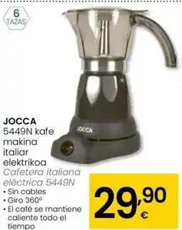 Eroski JOCCA 5449N kafe makina italiar elektrikoa oferta