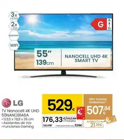 Eroski LG TV Nanocell 4K UHD 55NANO81A6A oferta