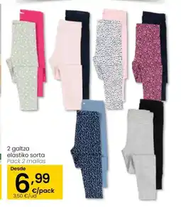 Eroski 2 galtza elastiko sorta oferta