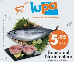Supermercados Lupa Bonito del Norte entero oferta