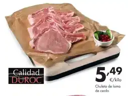 Supermercados Lupa Chuleta de lomo de cerdo oferta