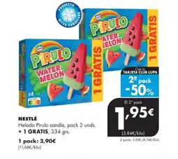 Supermercados Lupa NESTLÉ Helado Pirulo sandía oferta