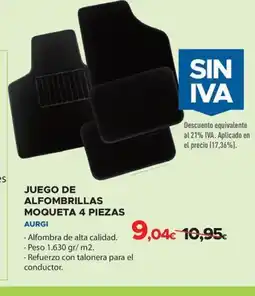 Aurgi Juego de alfombrillas moqueta 4 piezas oferta