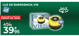 Feu Vert Luz de emergencia v16 oferta