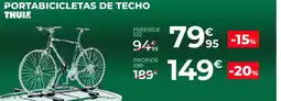 Feu Vert Portabicicletas de techo oferta