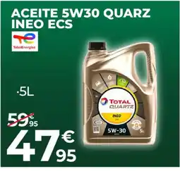 Feu Vert Aceite 5w30 quarz ineo ecs oferta