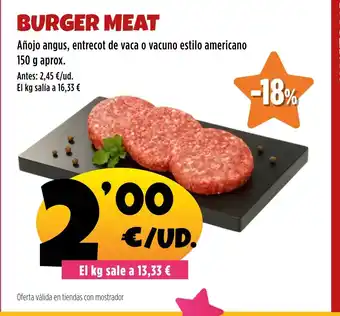 AhorraMas Burger meat oferta