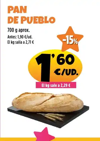 AhorraMas Pan de pueblo oferta
