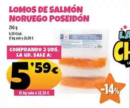 AhorraMas Lomos de salmón noruego poseidón oferta