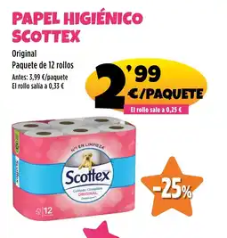 AhorraMas SCOTTEX Papel higiénico oferta