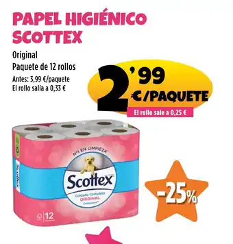 AhorraMas SCOTTEX Papel higiénico oferta