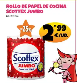 AhorraMas Rollo de papel de cocina scottex jumbo oferta