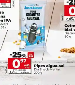 Dia Pipes aigua-sal oferta