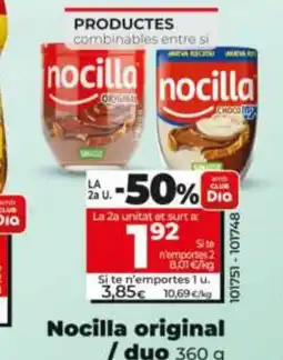 Dia NOCILLA original / duo oferta