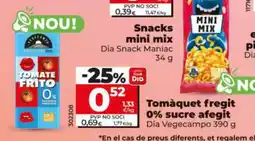 Dia Tomàquet 0% sucre afegit oferta