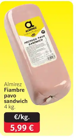 GM Cash & Carry ALMIREZ Fiambre pavo sandwich oferta