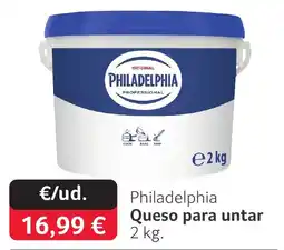 GM Cash & Carry PHILADELPHIA Queso para untar oferta
