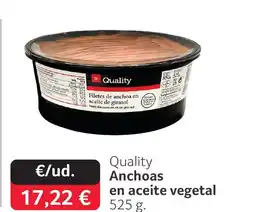 GM Cash & Carry QUALITY Anchoas en aceite vegetal oferta