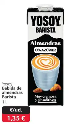 GM Cash & Carry YOSOY Bebida de almendras Barista oferta