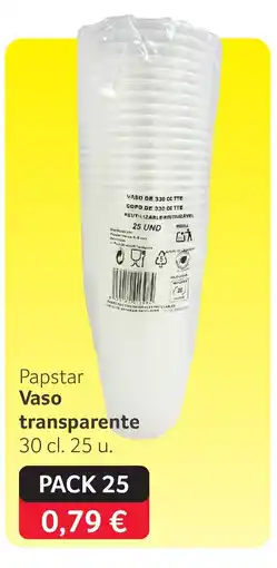 GM Cash & Carry Papstar Vaso transparente oferta
