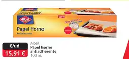 GM Cash & Carry ALBAL Papel horno antiadherente oferta