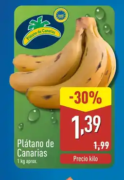 ALDI Plátano de Canarias oferta