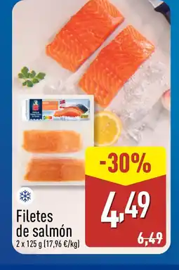 ALDI Filetes de salmón oferta