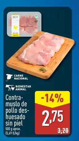 ALDI Contra- muslo de pollo des- huesado sin piel oferta